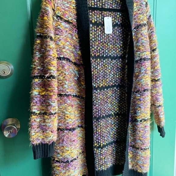 Original USA size small cardigan so soft NEW multi color - Picture 2 of 9